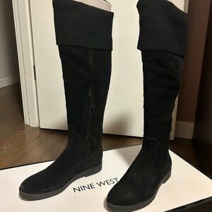 Nine West Black Over-the-Knee Boots